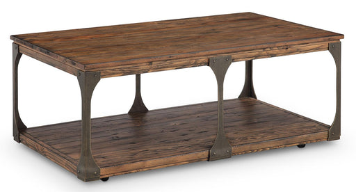Magnussen Montgomery Rectangular Cocktail Table in Bourbon and Aged Iron - Furniture City (CA)l