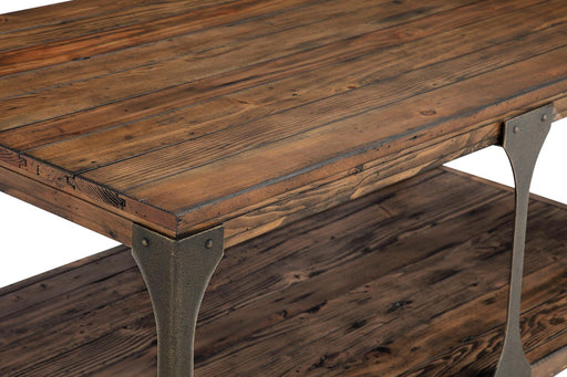 Magnussen Montgomery Rectangular Cocktail Table in Bourbon and Aged Iron - Furniture City (CA)l