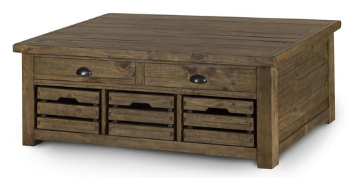 Magnussen Stratton Lift Top Storage Cocktail Table in Warm Nutmeg - Furniture City (CA)l
