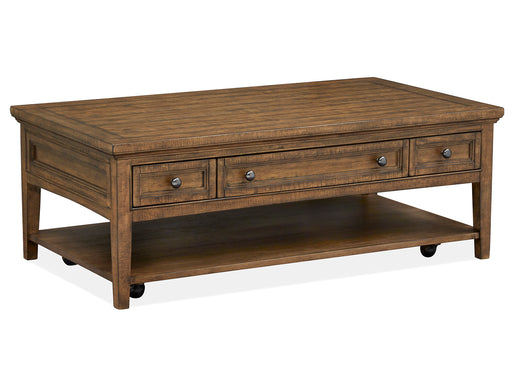 Bay Creek Rectangular Cocktail Table W/Casters - Furniture City (CA)l