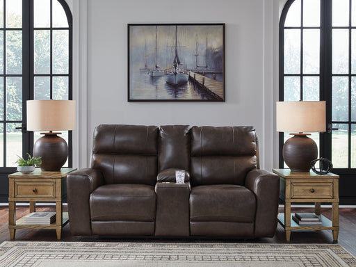 Crossplex Power Reclining Loveseat with Console - Furniture City (CA)l