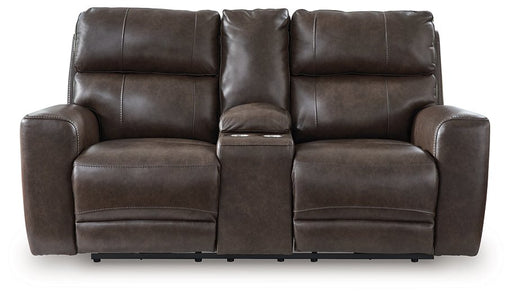 Crossplex Power Reclining Loveseat with Console - Furniture City (CA)l